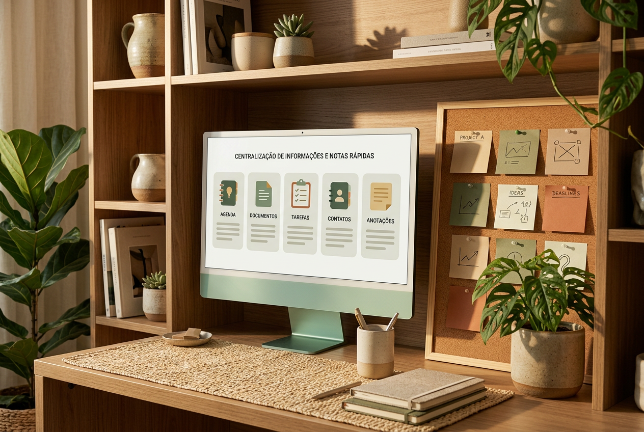 Já o Evernote permanece como a escolha ideal para capturar ideias em movimento.