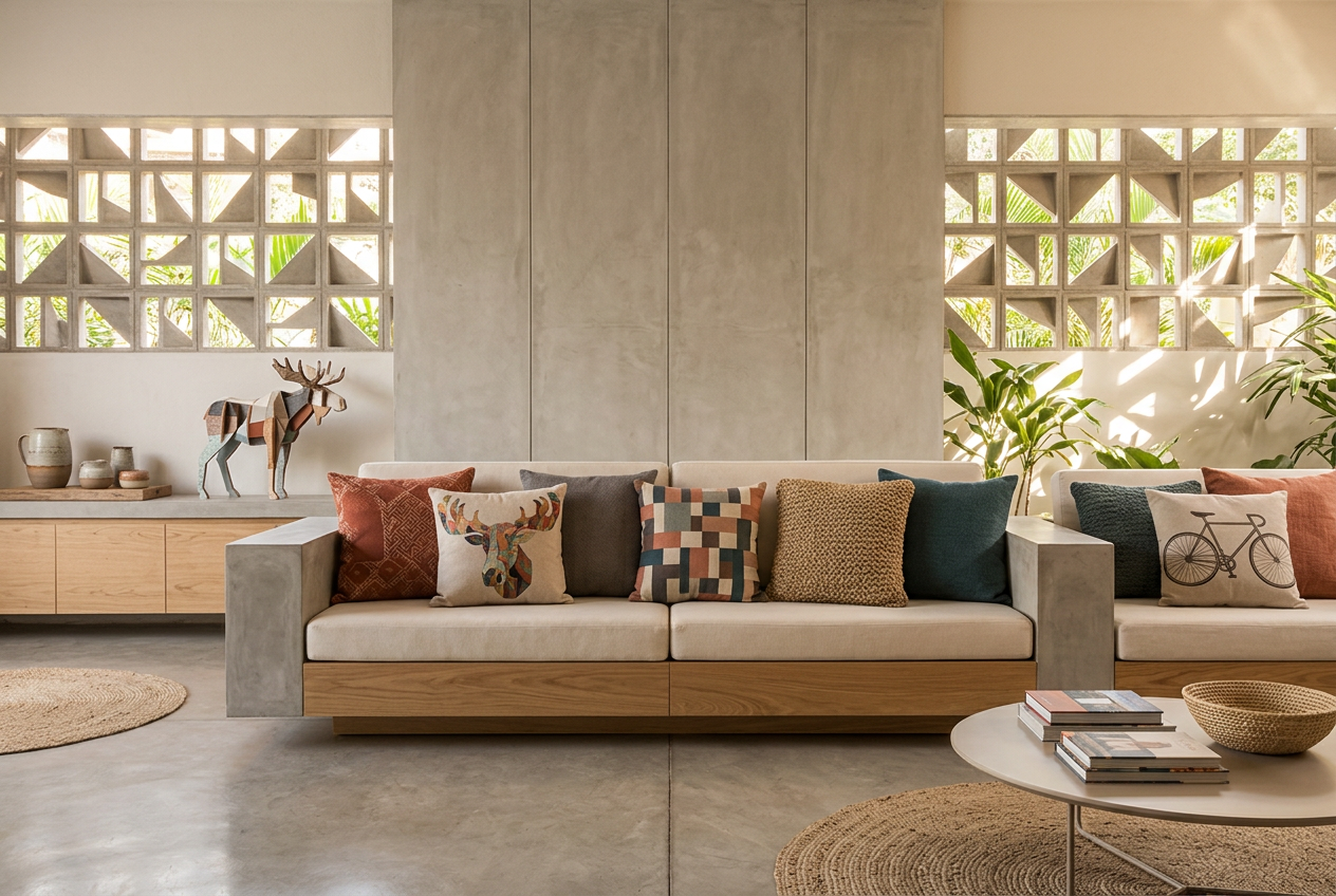 Almofadas diferentes na decoração: dicas e combinações