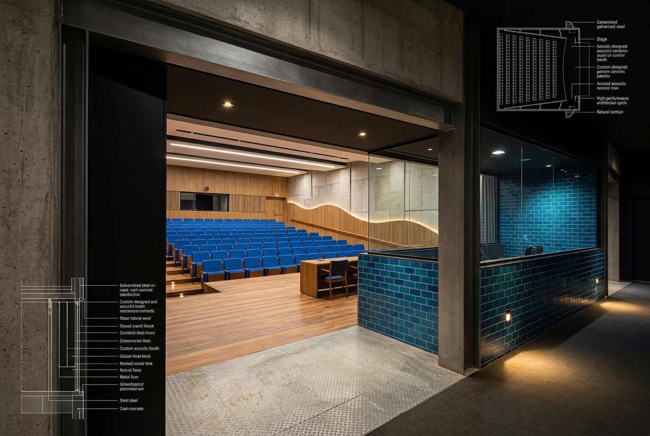 Projeto de auditório: Centro Universitário Senac (Santo Amaro)