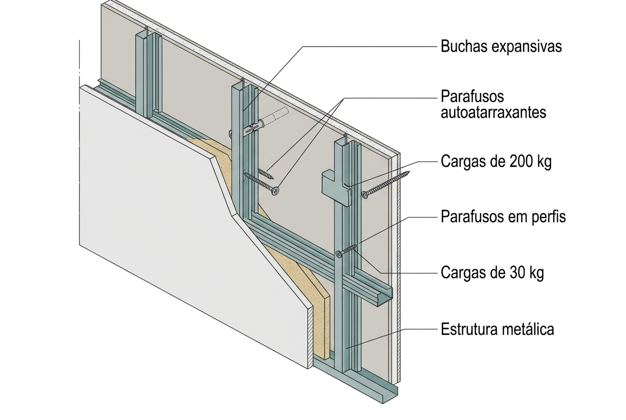 Como fixar objetos em parede drywall