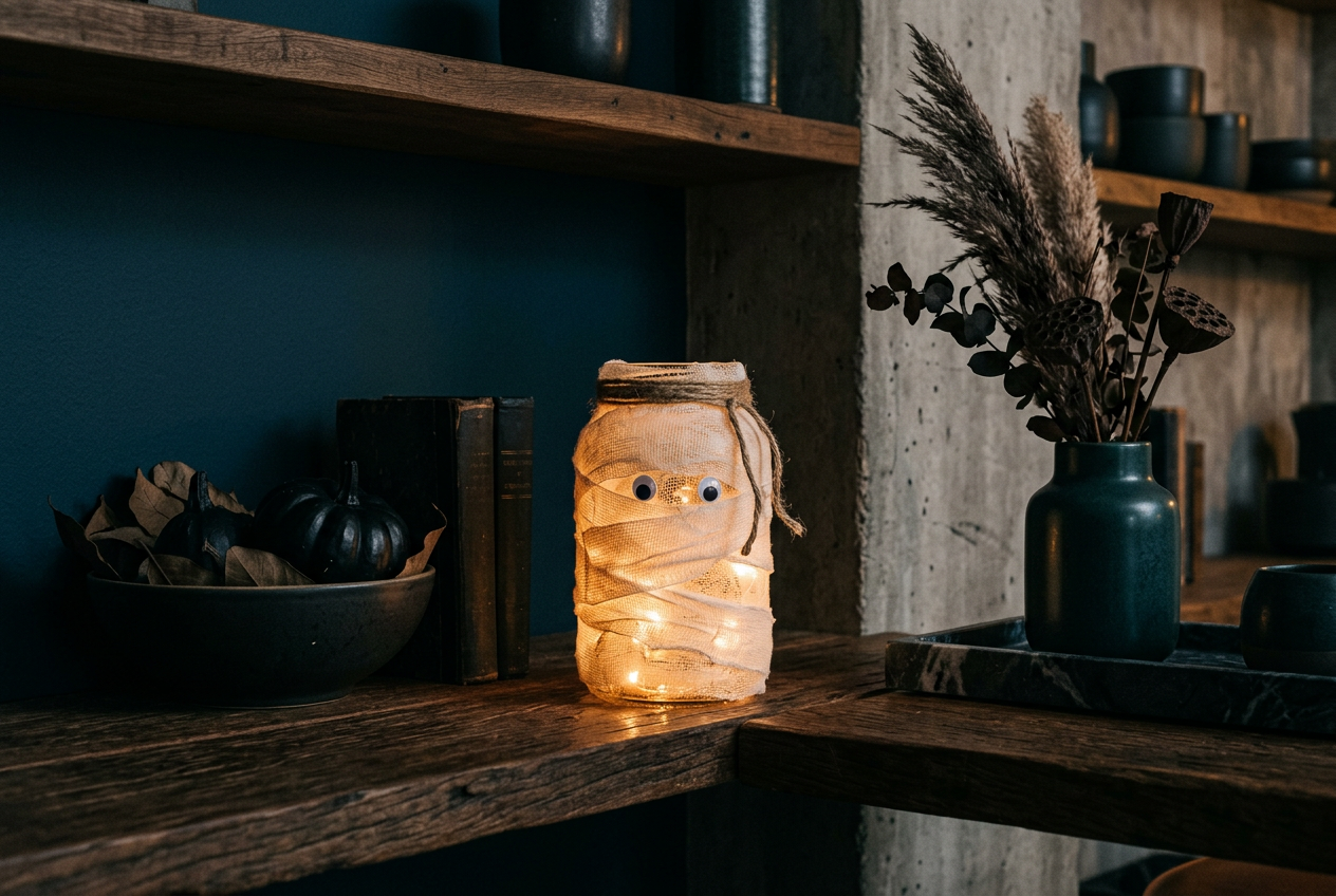 DIY Decoração de Halloween: Faça um Cachepô Iluminado - Viva decora
