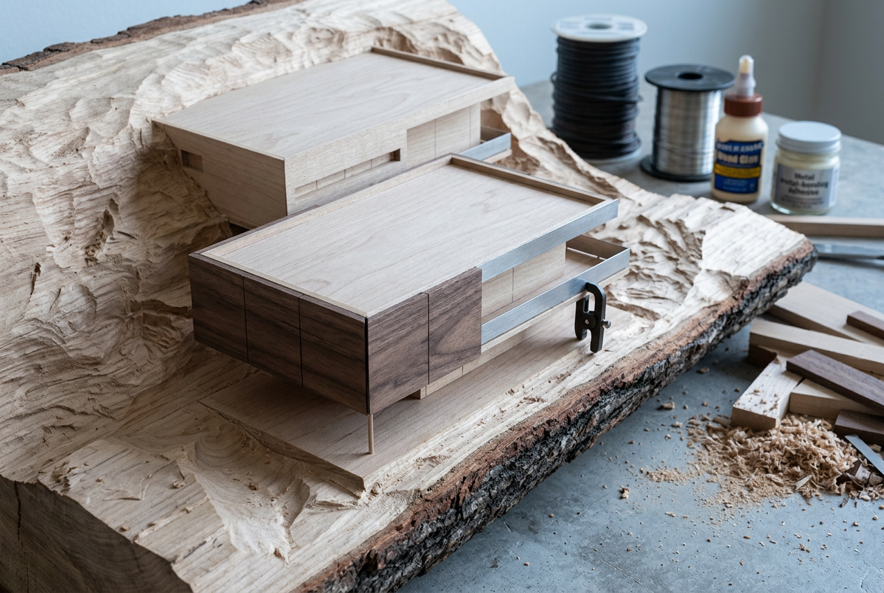 Maquete de arquitetura: maquete preta