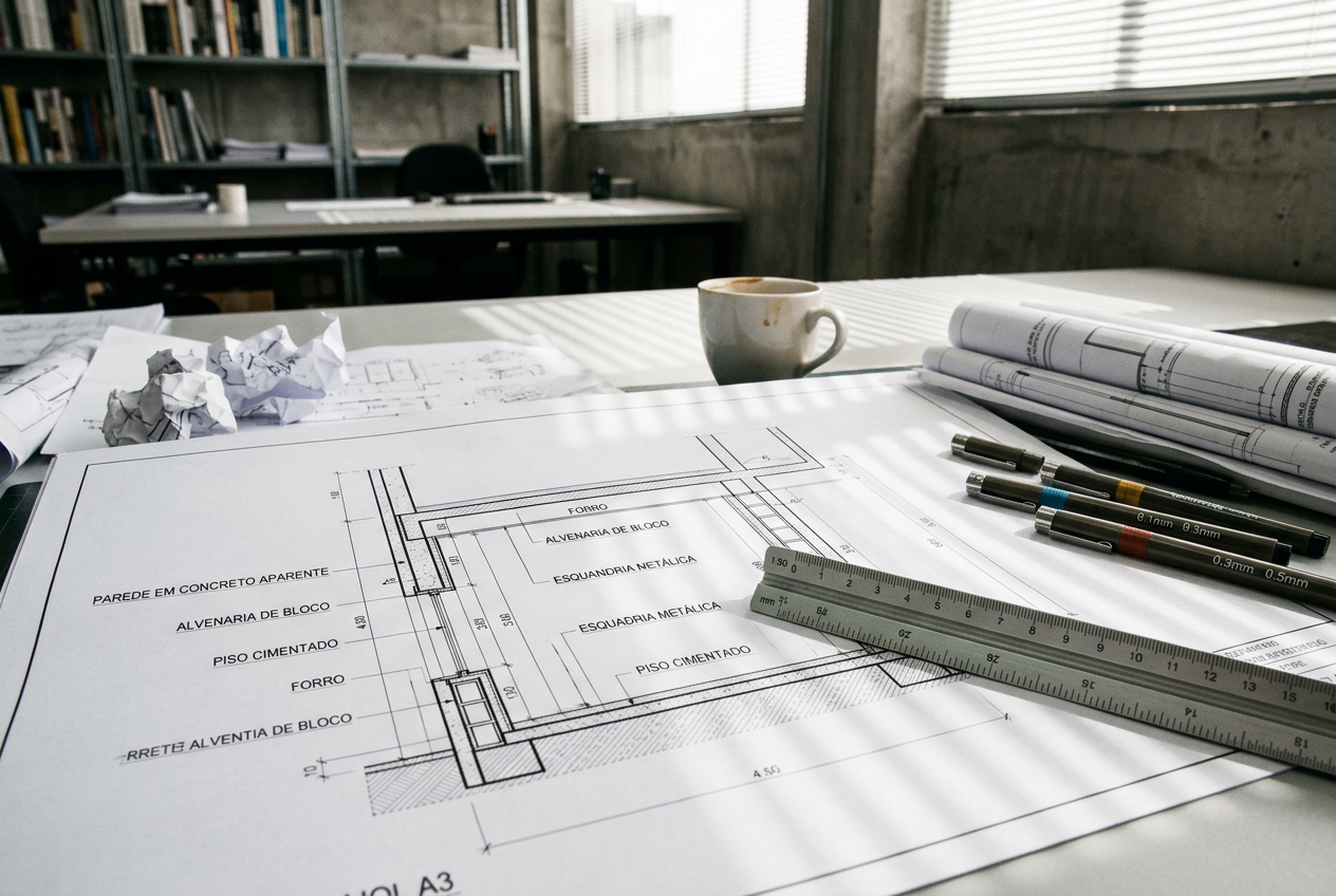 Protocolo de revisão (sequência padronizada de verificações realizada antes da emissão do desenho) transforma