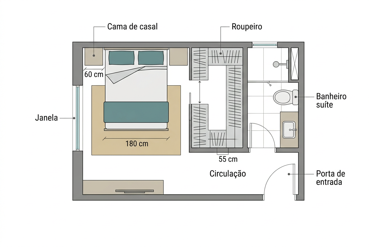 Comece a revisão pela planta em escala (desenho no qual todas as dimensões mantêm proporção definida
