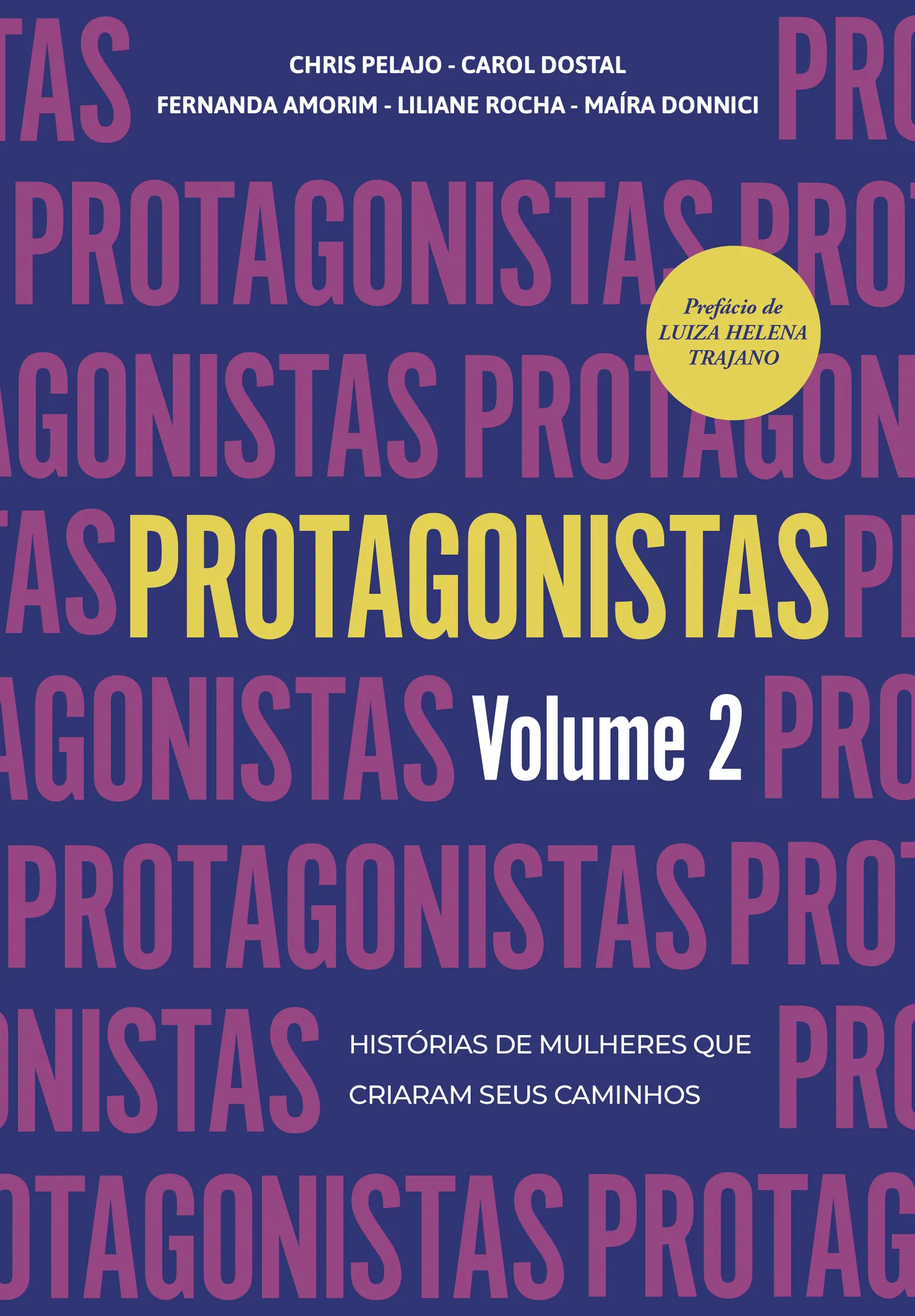 Capa do livro Protagonistas 2, com participação de Ana Venelli Rozenblit