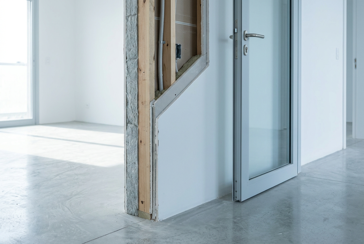 Corte de planta baixa: linha de corte